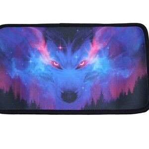 Wolf Center Console Cover Auto Armrest Pad Non‎ Slip Universal SUV Truck